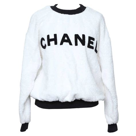 black and white chanel sweater